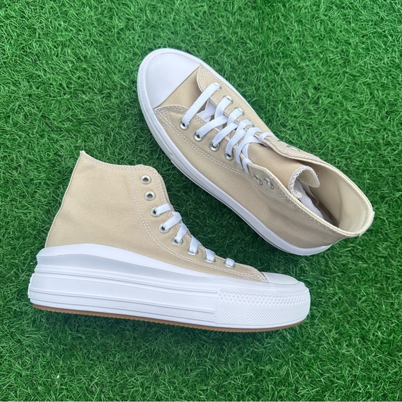 Converse Chuck Taylor All Star Move Hi Beach Stone - Picture 12 of 14